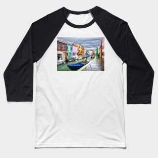 Burano in the rain Baseball T-Shirt